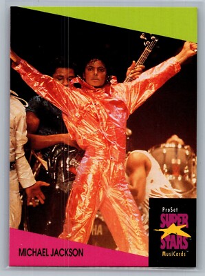 1991 Pro Set SuperStars Musicards Michael Jackson #68 UK Edition - R&R HOF NM-MT