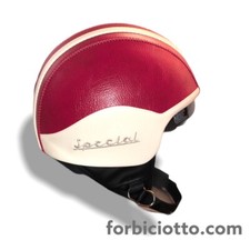 Casco vintage in pelle personalizzato Special Per Moto Scooter Lambretta Vespa