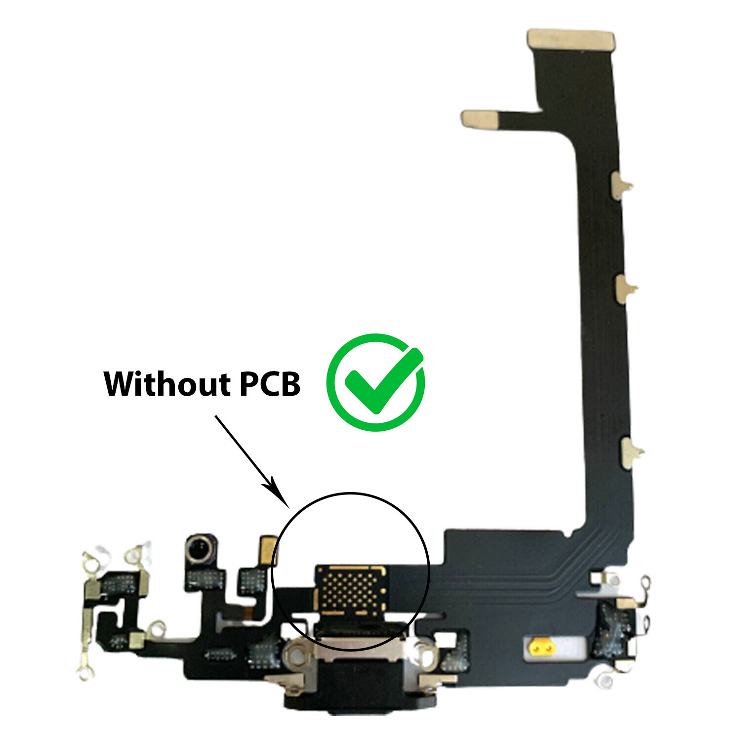 Black Charging Port Flex Cable Part for Apple iPhone 11 Pro Max