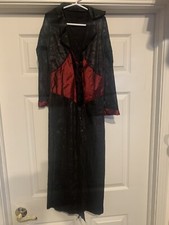 Rubies Gothic Vampira Vampire Costume Adult Size Medium Dress Only Black  Red
