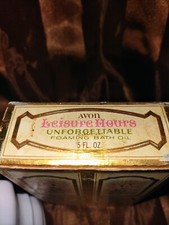 Avon Leisure Hours Unforgettable foaming bath empty with box