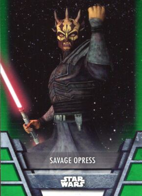 Star Wars Holocron 2020 Green Base Card N-18 Savage Opress