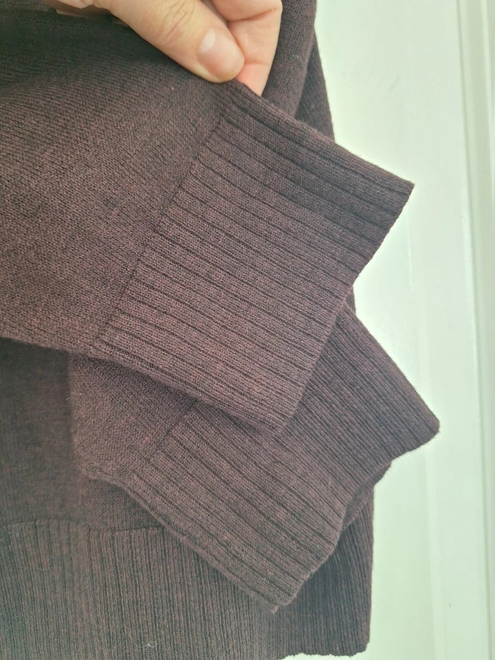 SmartWool Men Sparwood Half Zip Sweater Cherry Heather Medium - Image 4 of 4