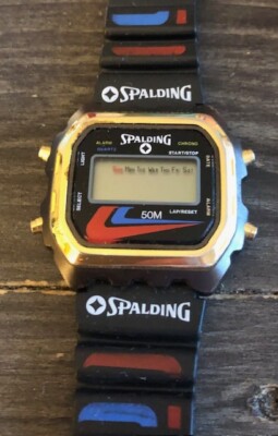 Montre Chrono Vintage SPALDING Alarm - Chronographe Avec Alarme - Étanche 200m