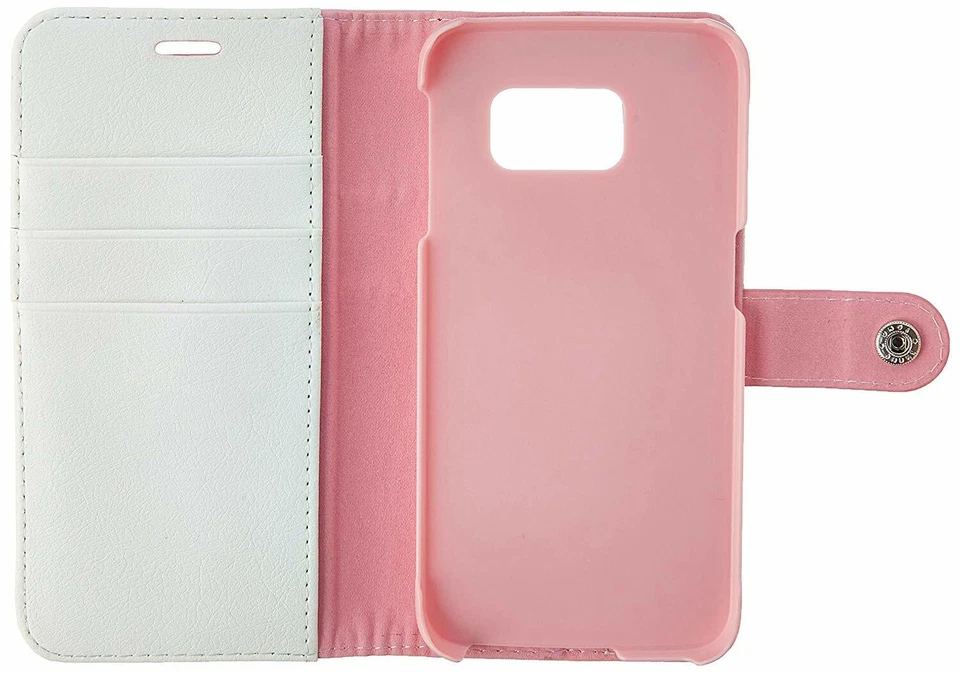 AceAbove Premium PU Leather Flip Cover for Samsung Galaxy S6 Edge - Pink - Image 3 of 3