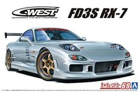 Aoshima 1/24 Scale Mazda C-WEST FD3S RX-7 1999 Plastic Model Kit 063026