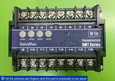 DataMax DMT-WR1 W/Var Single Phase Transducer DMT Series DMTWR1 1-Phase 2-Wire #