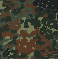 59"W Flecktarn Camo Resistant Ripstop Water Repellent Fabric Camouflage