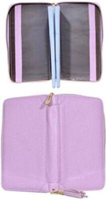 Easyoulife Credit Card Holder Wallet Womens Zipper Leather Case