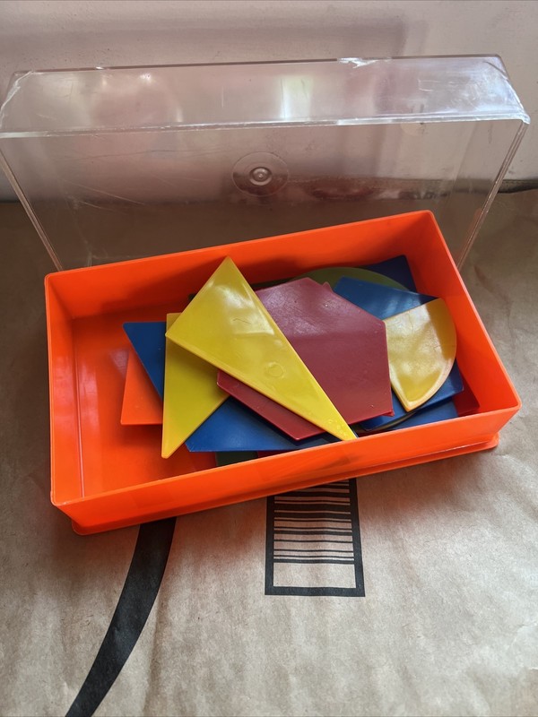 Vintage Hard Plastic Learning Shapes For Preschool Learning Good Condition 