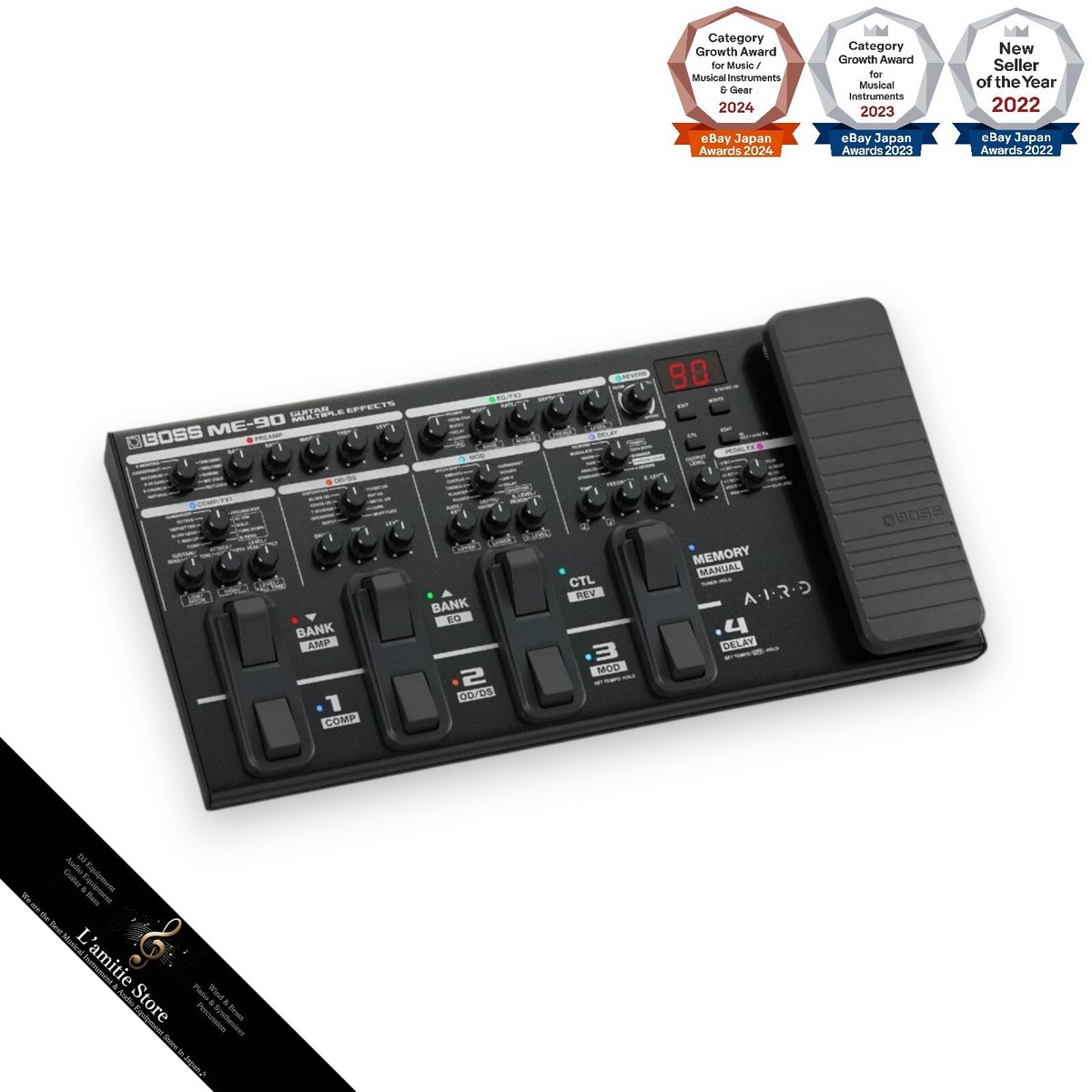 新品未使用　BOSS ME-90 MULTIPLE EFFECTS Boss ME-90 BK Multi-effectors Effect Guitar Pedal ME90 ME 90 Black