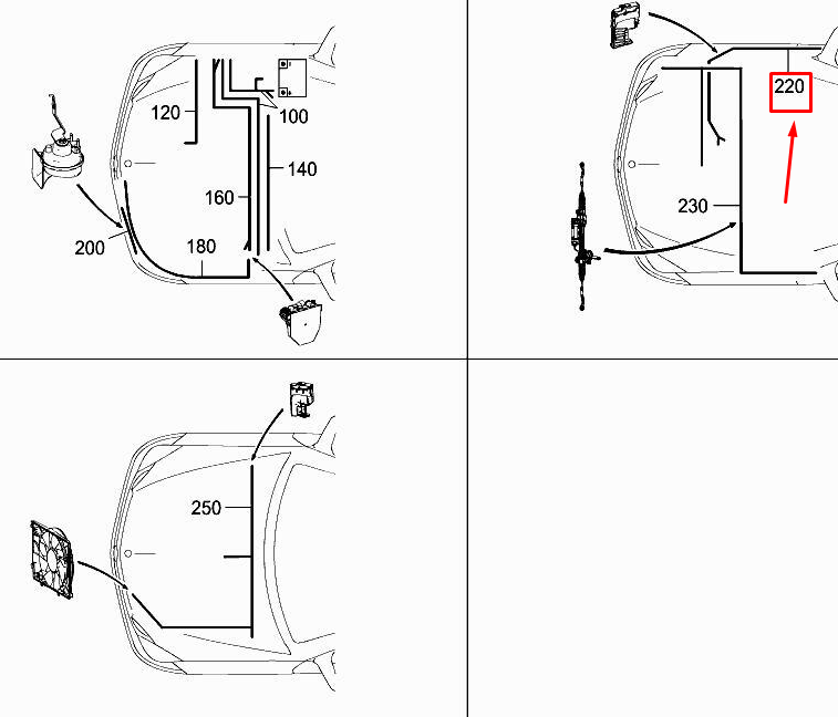Neu MERCEDES-BENZ E Cabrio A207 Lenkungskabelbaum A2074402213 Original