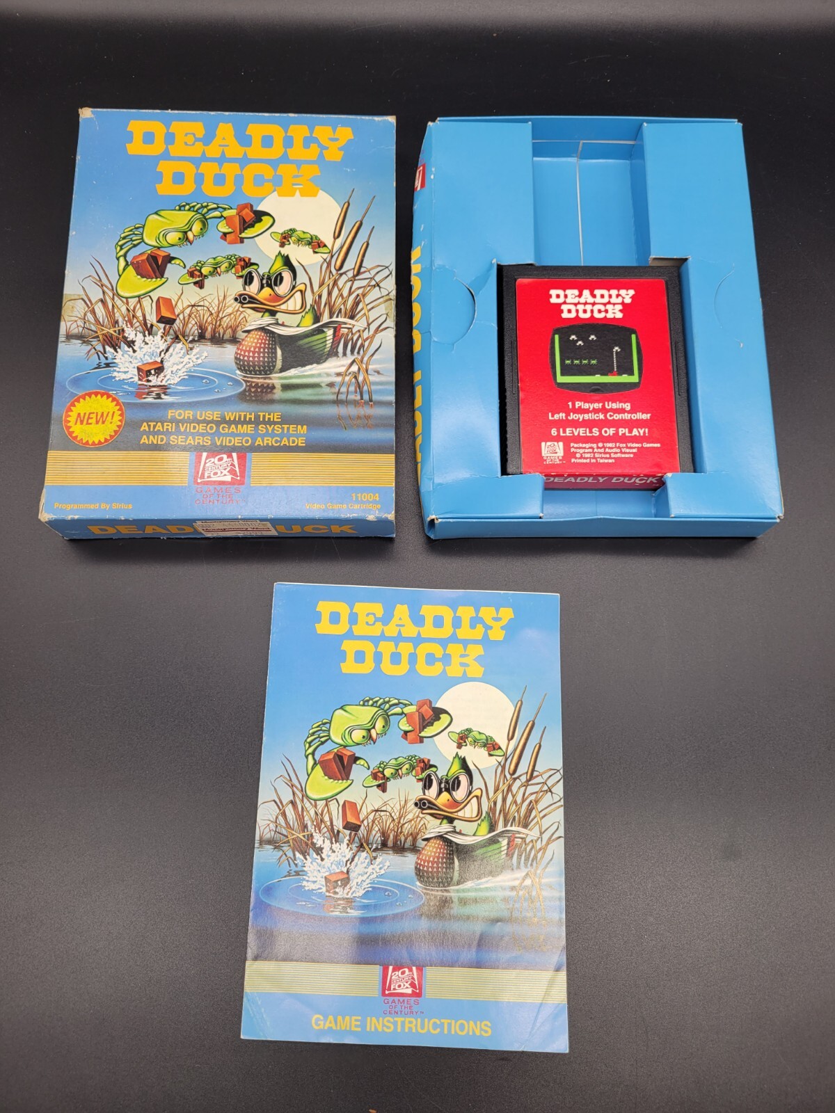 Atari 2600 Deadly Duck Complete in Box CIB 