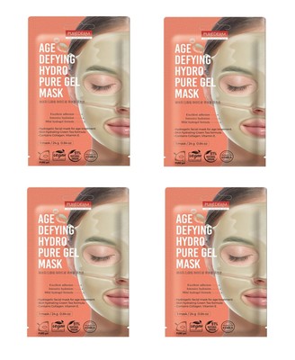 Purederm Anti-aging hydrogel face mask, 4 pc. high-grade moisturizing effect