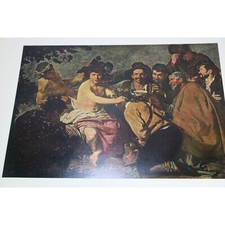 Diego Velazquez Print The Topers Triumph of Bacchus Vintage 88994