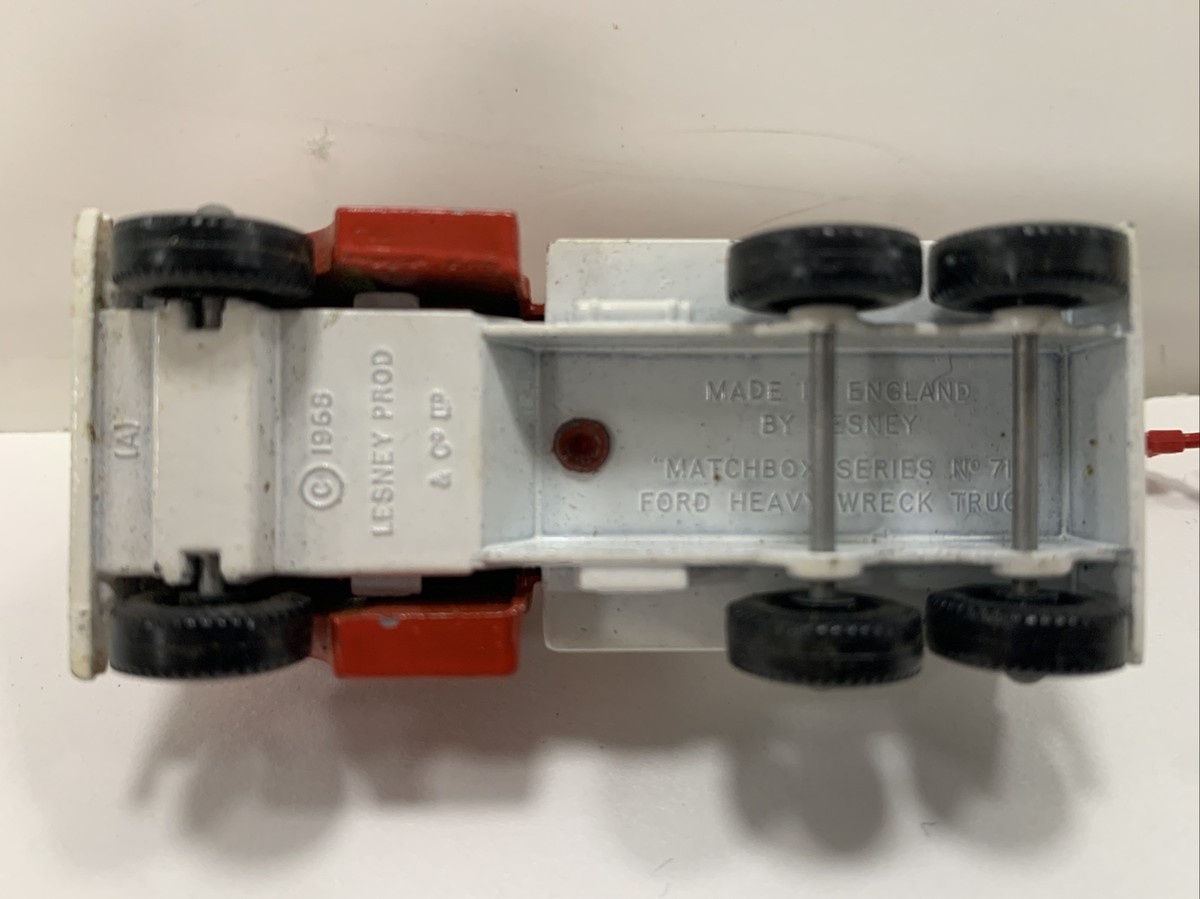 1960 s Lesney Matchbox Series 71 Red DODGE Tow WRECK TRUCK ESSO w