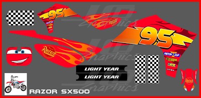 Razor SX500 graphics kit decals THICK AND HIGH GLOSS 