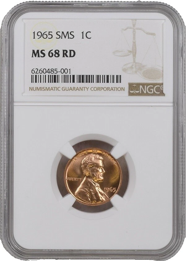 Uncirculated 1965 Lincoln Memorial Small Cents (1959-2008) for