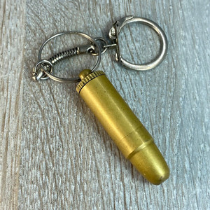 Vintage mini gasoline brass lighter pistol cartridge Soviet Era hand made
