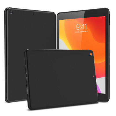 Cbus Wireless Silicone TPU Case Cover for Apple iPad 10.2'' (2020, 2019) (Black)