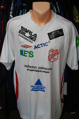 Maillot De Foot Ifk Fjaras Umbro #20 Away - Blanc, Taille M - Match Worn, Suède