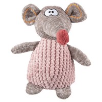 Flamingo Hundespielzeug Maus Stacy Rosa/Braun 22 Cm Mit Squeaker FüR Hunde