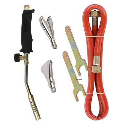 Gasbrenner Unkrautbrenner Propanschlauch Regler Dachdecker Klempner Set PB022