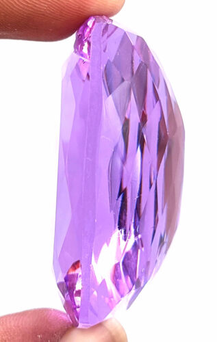 Transparent 330 Carat Ethiopian Emerald Cut Purple Opal Certified Loose Gemstone - Picture 4 of 13