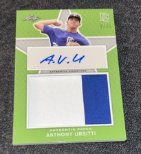 ANTHONY URSITTI  2020 Leaf Perfect Game JERSEY PATCH AUTO Rookie #2/25 FLORIDA