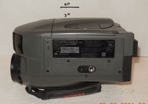 RCA Small Wonder CC600 VHS C Video Movie Camera Camcorder PARTS OR REPAIR - Picture 5 of 5