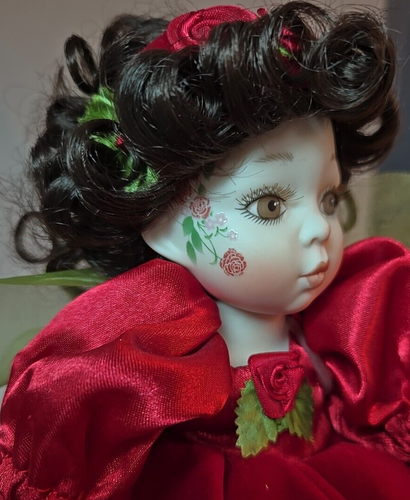 Marie Osmond Tiny Tot Porzellanpuppe Fee Fiona Rose Bud Limited Edition 2008 - Bild 6 von 8