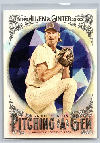 2022 Allen and Ginter Pitching A Gem #PAG-24 Randy Johnson 10a