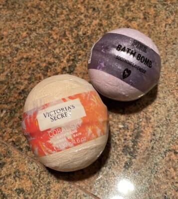 Assorted Victoria s Secret Bath Bombs Coral Sky And Smoothing Lavender 