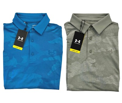 Under Armour Men's UA Playoff Camo Jacquard Polo 1387342 $70 | eBay