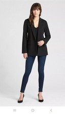 Gap Classic Girlfriend Blazer in Ponte Women's Size 10 True Black Business