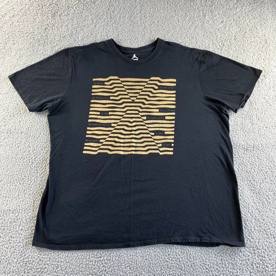 black and gold jordan shirt mens