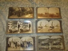 Lot of 6 Antique Vintage World War 1 WWI Stereoview Cards 6 DIFFERENT COMPANIES
