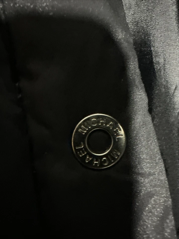 Abrigo Parka Michael Kors Largo de Plumón Mujer Talla M Negro Imitación Piel Capucha Extraíble Foto 3 de 4