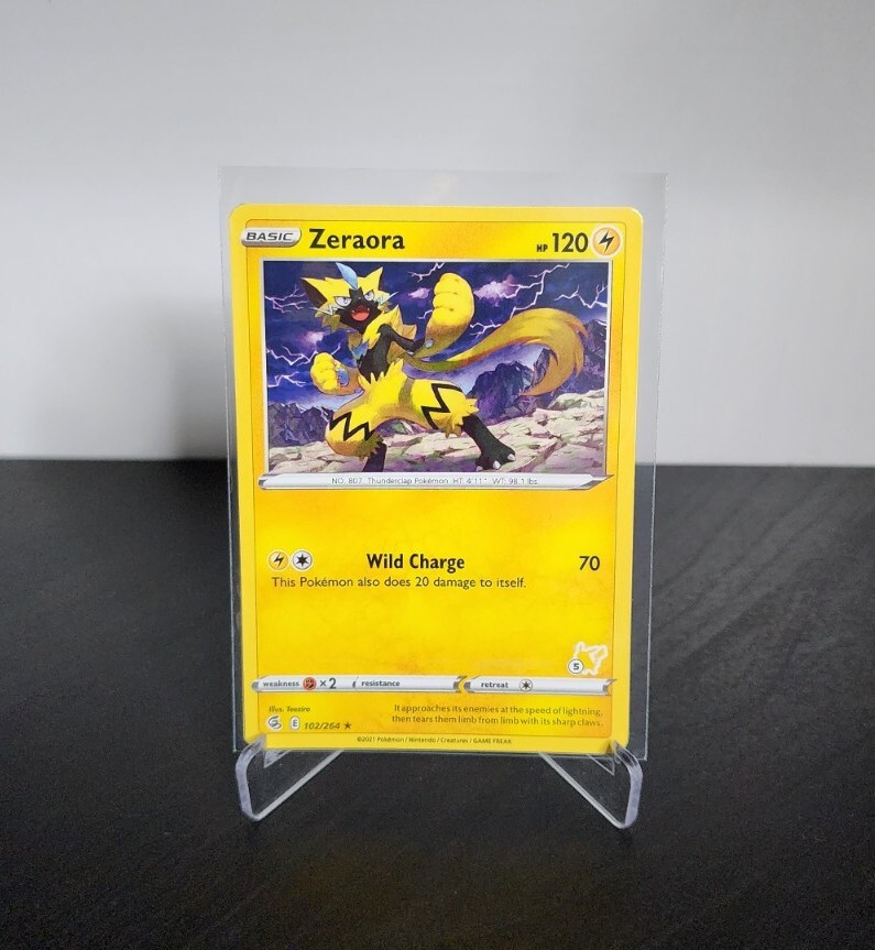 Pokemon TCG Zeraora Fusion Strike Battle Academy Promo 102/264 Regular Rare NM/M