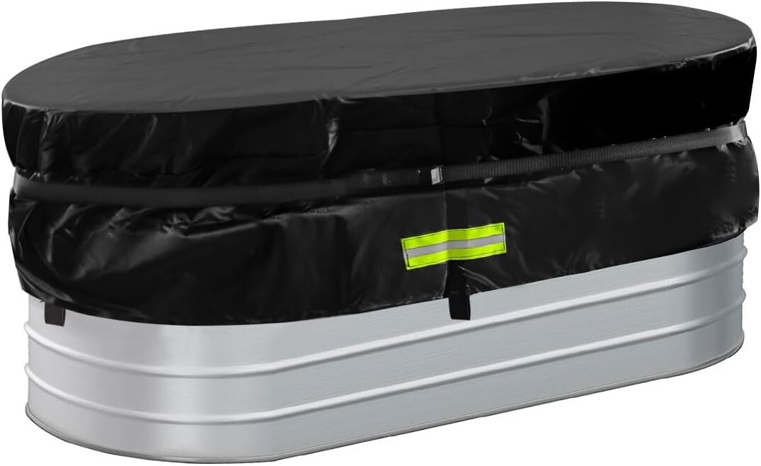 Cubierta de bañera de inmersión en frío para abrevadero para caballos 2 x 2 x 4"" cubierta de tanque de stock para abrevadero para caballos