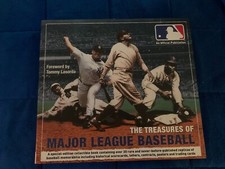 The Treasures of Major League Baseball Book- Collectable