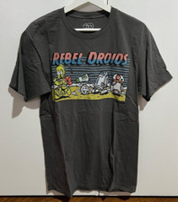 Star Wars Droids Vintage Style Charcoal Dark Gray Top T Shirt US Men Size M NEW