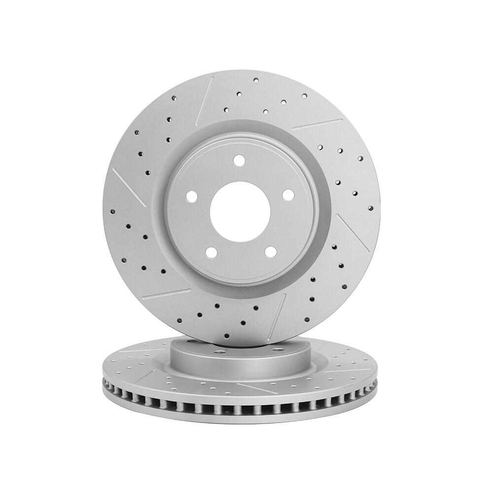 Front Rear Drilled Rotors+Brake Pads for Nissan Murano Pathfinder