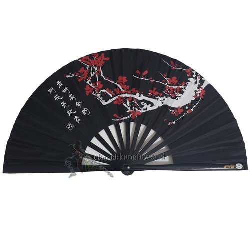 Fans de bambú chino tai chi fanático de wushu kung fu equipo de artes marciales 3 colores - Imagen 13 de 15