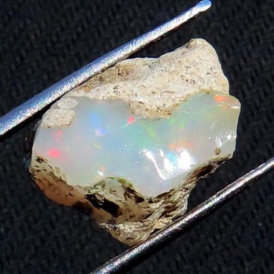 8,40 Ct Unbehandelter Äthiopischer Opal Roh Äthiopien Rohstein 13x14x10 Mm Kt250