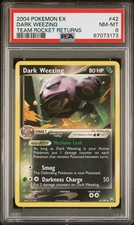 PSA 8 Dark Weezing Pokémon Card 42/109 ex Team Rocket Returns 2004 Non Holo on eBay