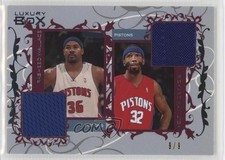 2006-07 Topps Luxury Box Silver 9/9 Rasheed Wallace Richard Hamilton #CDR-WH 2b6