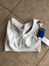 NWT Champion Women's 2900 Support Med Double Dry Racerback Bra White Large