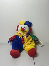 Applause Les Petits Marcel Circus Clown 12" Plush Primary Color Stuffed Toy Rare