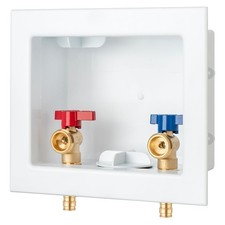 1 Pack Lidertik Washing Machine Outlet Box Expansion PEX-A, Inlet 1/2 inch PEX